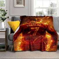 Ronaldo's Electric Moment Portable Blanket/Soft Blanket Bedding Blanket Suitable for Travel Camping Living Rooms Offices Sofas Fan Gifts 75x90cm