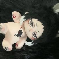 20cm Anime Bungo Stray Dogs Ryunosuke Akutagawa Handsome Attribute Cosplay Soft Plush Doll Body Dress Up Stuffed Plushie Toys no Skeleton black