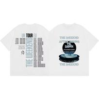 The Weeknd After Hours Til Dawn Tour 2026 Merch T Shirts Fashion Hip Hop Short Sleeve Tshirts Unisex Unisex Casual Cotton Tshirt S gray