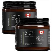 Beef Tallow Balm Skin Care for Face and Body Contains Honey and Olive Oil, 60g, 2 pcs black