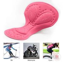 Silicone Cycling Shorts Pad - Breathable -Wicking Cushion Insert for Hip Comfort While Biking One Size rožinė