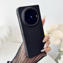 For VIVO X Fold 6 Solid Color Phone Case Axis Hinge Protective PC Hard Shell Shockproof Back Cover VIVO X Fold 6 black