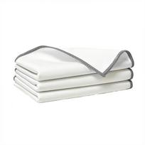3PCS Water Absorption Glass Cup Wiping Cleaning Cloth Leaves No Trace Glass Polishing Cloth  Bar 13.78x19.69 in pilka