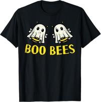 Halloween Boo Ghost Bees Funny Costume Humor Pun Women Men T-Shirt M yellow