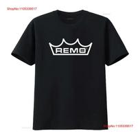 REMO Drums Equipment Logo Men's Black T Shirt Size S 3XL vintage Washed designer clothes graphi L black