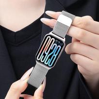 Magnetic Metal Strap for Xiaomi Band 9 Pro, 8 Pro, & Redmi Watch 5 - Slim Three-Bead Design. For Xiaomi 9 Pro