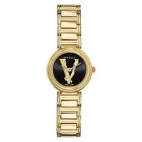 Versace moteriškas Virtus šveicariškas kvarcinis laikrodis 28mm VET300121 juoda