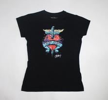 Y2K 2008 Bon Jovi Shirt Hard Rock Cafe Shirt Rock Band Shirt Women's Large S black