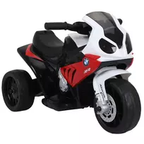 HOMCOM BMW S1000RR licencijuotas elektrinis triratis vaikams su akumuliatoriumi, vaikiška transporto priemonė, plienas, raudona, 66x37x44 cm