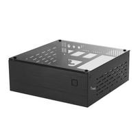 XQBOX A01 HTPC ITX Mini korpusas: Kompaktiškas horizontalus pramoninio valdymo korpusas gray