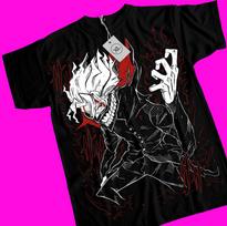 Anime Horror Jujutsu Kaisen Fushiguro Toji T-shirt Black Short Sleeve All Size S white