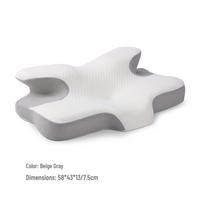 Ergonomic Memory Foam Neck Support Pillow for Side Sleepers Refer to color image labels white