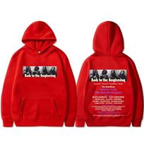 Heavy Metal Rock Band Black Sabbath and Ozzy Osbourne Back To The Beginning Vintage Hoodie Men Women Classic Casual Sweatshirt S red