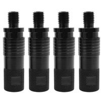 4pcs Fishing Rod Pod Connector Quick Release Bite Alarm Fishing Bank Stick Support Hold Connector Fishing Tool Accessories black