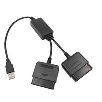 Žaidimo valdiklio adapterio laidas nuo 3 konsolių prie dviejų 2 valdikliams / nuo 2 kompiuterių prie 3 žaidimų pultų konverterio laidas black