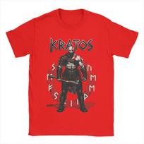 Kratos God Of War Game Art T Shirts for Men Women 100 Cotton Funny TShirts Round Collar Tee Shirt Short Sleeve Clothing Summer S black