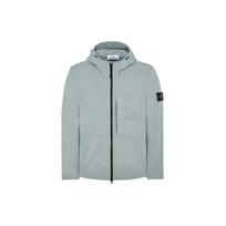Stone Island Supima® Solid Compass Pattern Hooded Zip Lightweight Jacket Unisex jackets Light-Blue 781543310-V0041 M gray