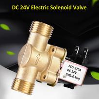 Electric Valve Water Valve G1/2  24V Normally Closed Brass Electric Solenoid Magnetic Valve For Water Control 24v