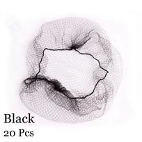Hot Sale Hair Accessories Styling Tool Bun Cover Invisible Hair Nets Fine Mesh Wig Net Ballet Snood 20 Pcs juoda