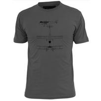 Mens De Havilland Dragon Aircraft Blueprint T shirt M