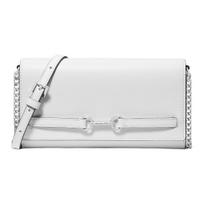 Michael Kors MK Carson Large Crossbody Bag Women Bags White 35S5S2ZC7L-OPTICWHITE Basic Set (Bag+Dust Bag) gray