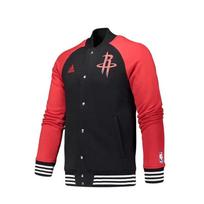 Adidas X NBA Houston Rockets Comfortable Soft Skin-Friendly Stand Collar Single-Breasted Jacket Men Jacket S98351 M red