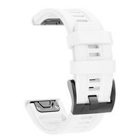 QuickFit 22mm 26mm Strap for Garmin Epix Gen 2 Silicone Band for Garmin Fenix 7 7X 5Plus 6XPro Enduro 2 Bracelet Watchband QuickFit 22mm white