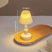 Dollhouse 112 Led Retro Flower Desk Lamp Mini Night Light Realistic-Looking Furniture Home Model Home Decor Toy Play House Accessories multi
