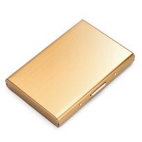 RFID Blocking Aluminum Credit Card Holder Metal Wallet Slim Card Case Pop Up Business ID Card Protector Pocket Wallet for Men Women beige
