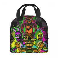 FNAF At Freddys Merch Insulated Lunch Tote Bag For Picnic Storage Food Boxes Reusable Thermal Cooler Lunch Boxes Option 1