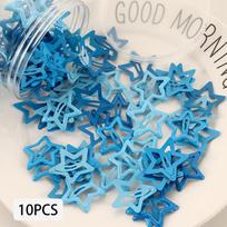 10/50pcs Dopamine Star Hair Clips Set Colorful Sweet Shining Star Hairpins for Women Girls Party Accessories Hair Barrettes blue