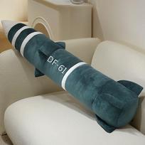 Raketos modelio lėlė Dongfeng raketės pagalvė DF-61 pliušinis žaislas DF-5C minkštas žaislas Karinių entuziastų kolekcija Berniuko dovana 60/120cm 60cm black
