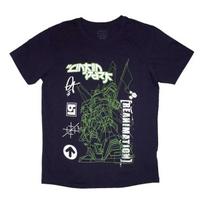 Camiseta Azul Marino Linkin Park Reanimation Robot Sketch M gray