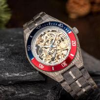 Bobobird Luxury Diver Antique Mechanical Waterproof Wooden Watch for Men and Women with 30bar Water Resistance beige