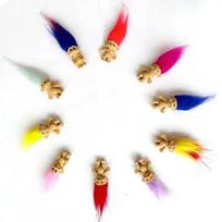 10Pcsbag Mini Trolls Dolls Anime Action Figure Colorful Hair Family Members Model Collection Kids Toys For Children'S Gift white