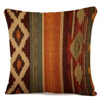 1 vnt. Navajo stiliaus dekoratyvinių pagalvių užvalkalai 18x18, Amerikos čiabuvių stiliaus Pietvakarių oranžinės ir pilkos spalvos medvilniniai 50X50CM