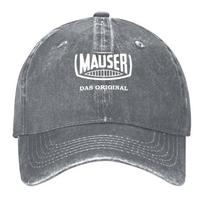 New mauser logo Merchandise Baseball Cap golf hat genuine Golf Cap Anime Hat hats on offer Designer Unisex Womens beige