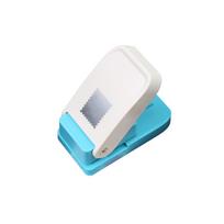 Punch Rectangular Postage Shape Hole Portable Lever Action Punch Scalloped Rectangle Hole Puncher white