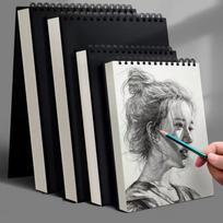 Spiral Bound 8K 16K Coil Sketchbook A4 A5 A6 Artist Sketch Pad Thick Drawing Paper  Gouache A6