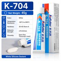 45g Kafuter K-704 Silikoniniai klijai RTV silikonas Elektroninis sandariklis Vandeniui atsparus elektroniniams komponentams, automobilio žibintams, varikliams blue