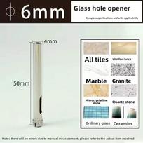 6-110mm Glass Hole Saw Drilling Crown Drill Bits Durable Diamond Hole Saw  Marble Drilling 6mm