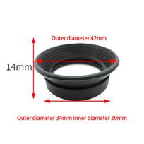 1 vnt. guminis okuliaro kaušelis, vidinis skersmuo 30 mm, akių apsauga, akių gaubtas, 29-31 mm astronominiam teleskopui, mikroskopui, okuliarui juoda