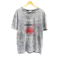 Coca‑Cola Ausmusic90 90s Rock Grey Wash Vintage T‑Shirt XXXL gray