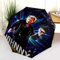 Johnny Lights Up Stage Folding umbrella 8 paraphenoid bones Suitable for all seasons Sun umbrella Three folds Umbrella įvairiaspalvis