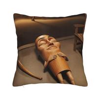 Tung Tung Tung Sahur Square Pillowcases Polyester Home Funny Italian Brainrot Meme Cushion Cover Cute Decor Pillowcase 30cmx30cm(12x12Inch) black