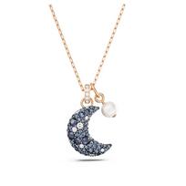 Swarovski Luna Pendant Rose Gold Tone and Multicolor Crystals 5671585 sidabras