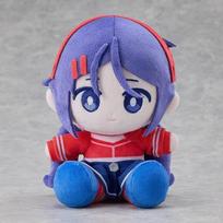 Anime Miside Plush Cute 25Cm Sitting Mita Stuffed Pillow With Purple Hair Game Cotton Peripheral Miside Doll Plush Toy Gifts blue