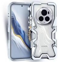 Dėklas Honor Magic 8 Pro dėklui Aliuminio lydinio Metalinis Besienis Telefono Dangtelis Honor Magic 7 6 5 4 Pro Laikikliui Vėsinantis Korpusas For Magic 8Pro juoda