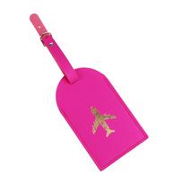 Hot Stamping Plane Luggage Tag Honeymoon Wedding Bridal Shower Gift Cute Suitcase Tags for Women Men Travel Accessories karšta rožinė spalva