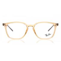 Ray Ban Rx7185 5940 Unisex Eyeglasses Transparent Light Brown/50-18-145 beige